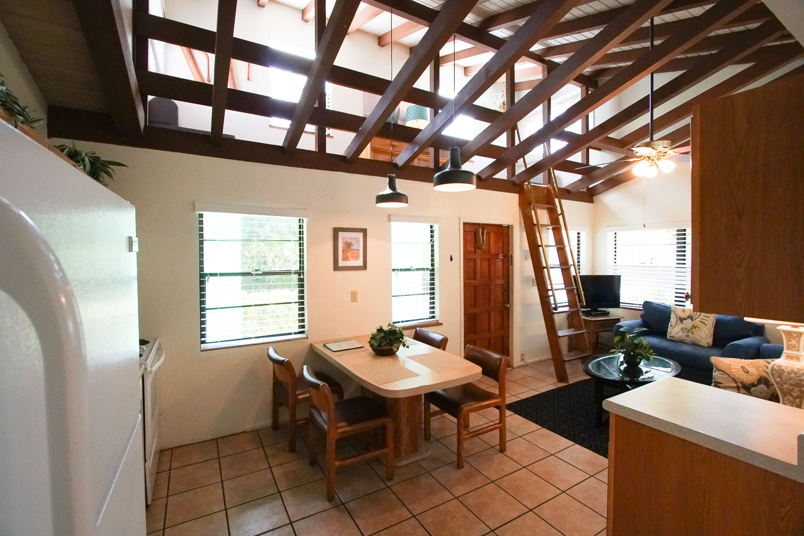 A spacious 2 bedroom loft at VRI's Sand Dune Shores in Florida.